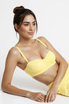 Zivame Beautiful Basics Padded Wired 3/4th Coverage Strapless Bra - Minion Yellow — thumbnail 1